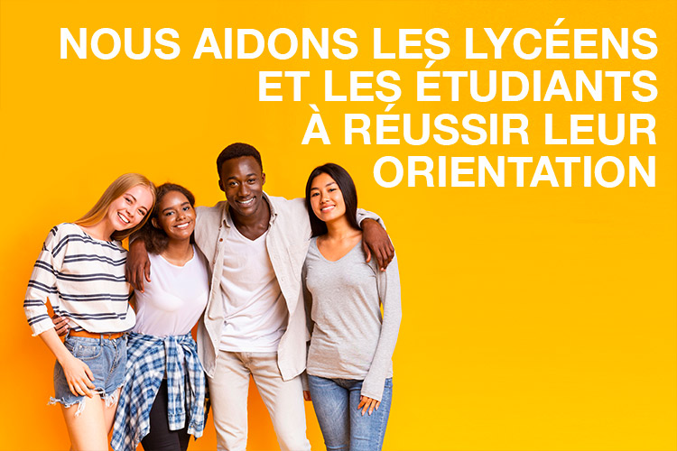 Nous aidons les lycéens et les étudiants à réussir leur orientation